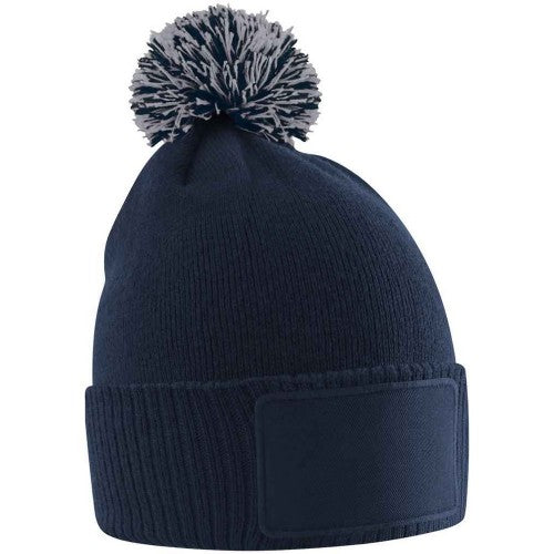 Front - Beechfield Childrens/Kids Snowstar Patch Beanie