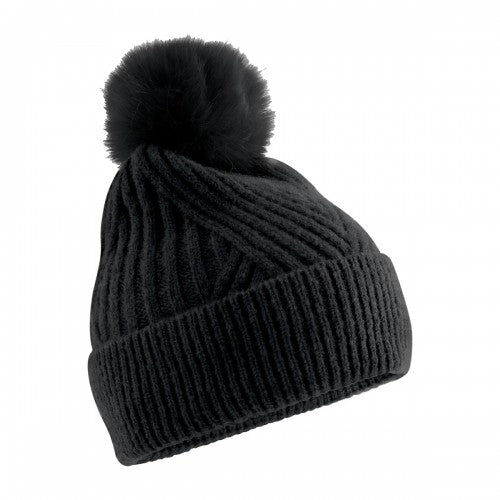 Front - Beechfield Womens/Ladies Snow Luxe Beanie