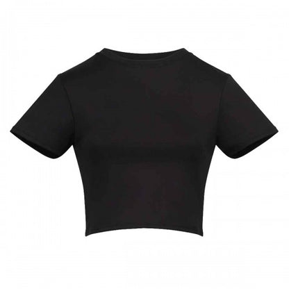 Front - Awdis Womens/Ladies Recycled Crop T-Shirt