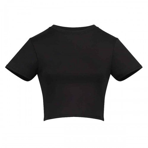 Front - Awdis Womens/Ladies Recycled Crop T-Shirt