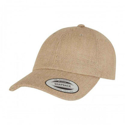 Front - Flexfit Dad Jute Baseball Cap