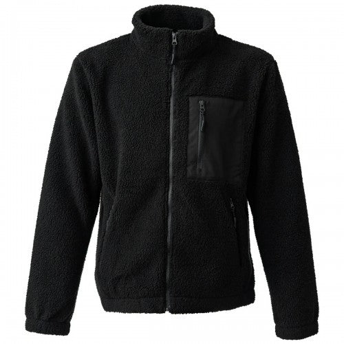 Olive Green - Front - Ravine Unisex Adult Borg Fleece Jacket