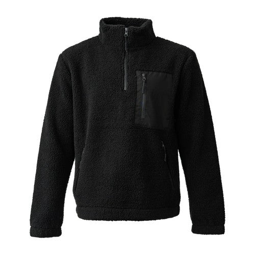 Front - Ravine Unisex Adult Borg Quarter Zip Fleece Jacket