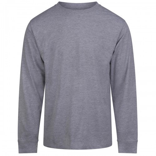 Front - Awdis Unisex Adult Plain Long-Sleeved T-Shirt
