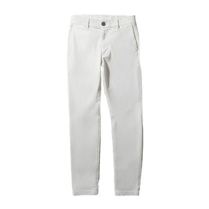 Black - Front - Brook Taverner Mens Leo Slim Chinos