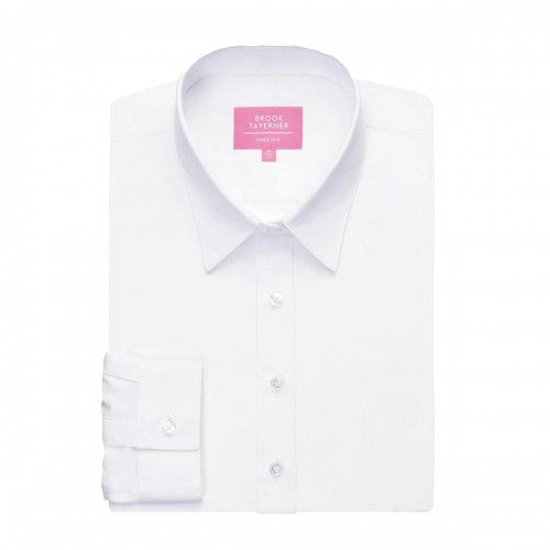 Front - Brook Taverner Womens/Ladies Silvi Fitted Long-Sleeved Blouse