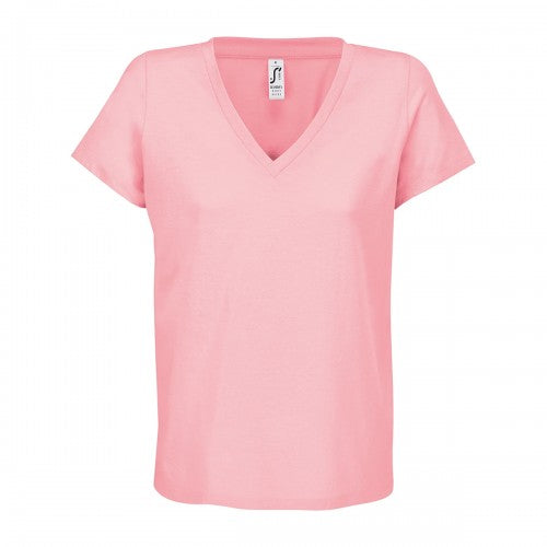 Front - SOLS Womens/Ladies Regent V Neck T-Shirt