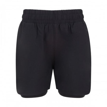 Front - Tombo Childrens/Kids Double Layer Sports Shorts