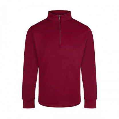 Front - Finden & Hales Unisex Adult Quarter Zip Tracksuit Top