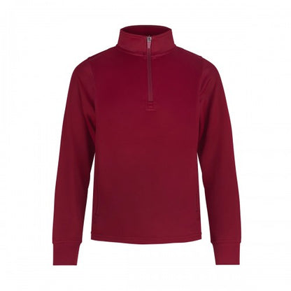 Front - Finden & Hales Childrens/Kids Quarter Zip Tracksuit Top