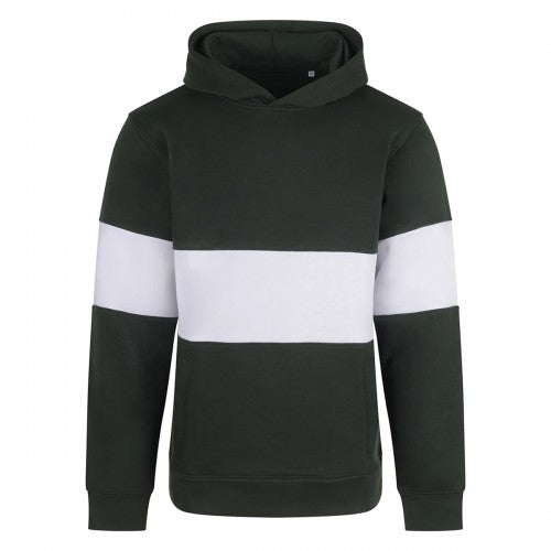 Front - Front Row Unisex Adult Panelled Heavyweight Hoodie