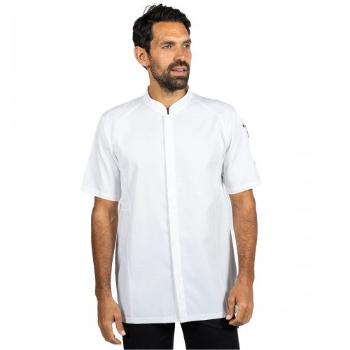 Front - Le Chef Unisex Adult Stay Cool Short-Sleeved Chef Jacket