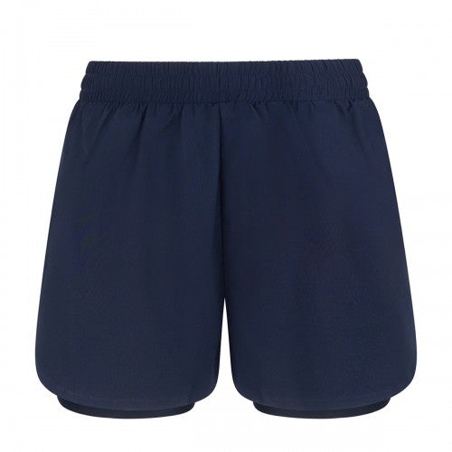 Front - Tombo Womens/Ladies Double Layer Sports Shorts