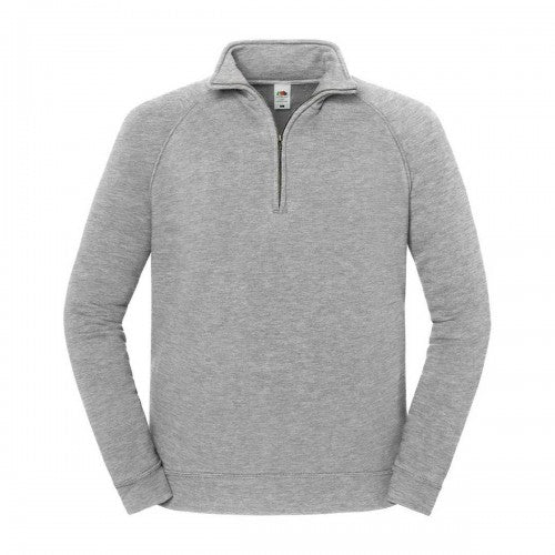 Front - Fruit of the Loom Unisex Adult Iconic Premium Quarter Zip Sweatshirt