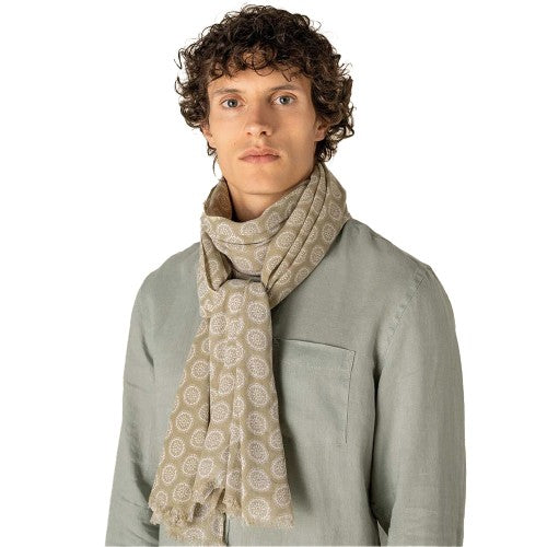 Front - Spasso Medallion Cotton Scarf