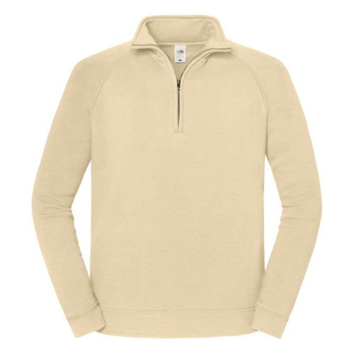 Front - Fruit of the Loom Mens Iconic Premium Half Zip Sweatshirt