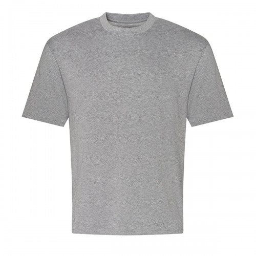 Front - Awdis Mens Heather Heavyweight Boxy T-Shirt