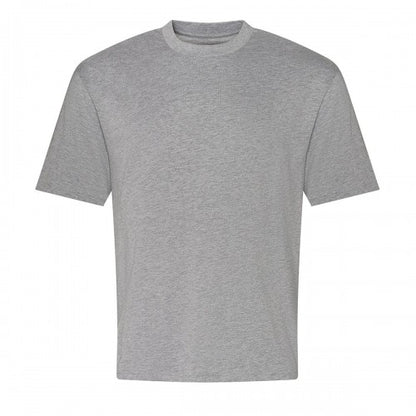 Front - Awdis Mens Heather Heavyweight Boxy T-Shirt