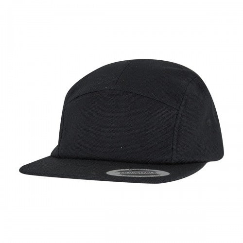 Front - Flexfit Jockey Canvas Baseball Cap