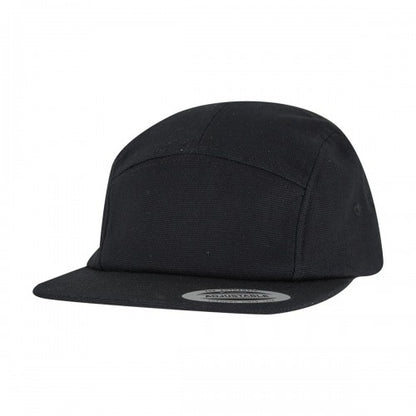 Front - Flexfit Jockey Canvas Baseball Cap