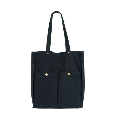 Front - Kimood Washed Cotton Tote Bag