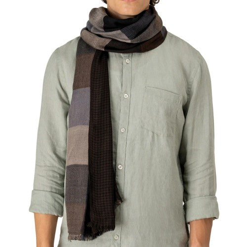 Front - Spasso Unisex Adult Patchwork Reversible Scarf