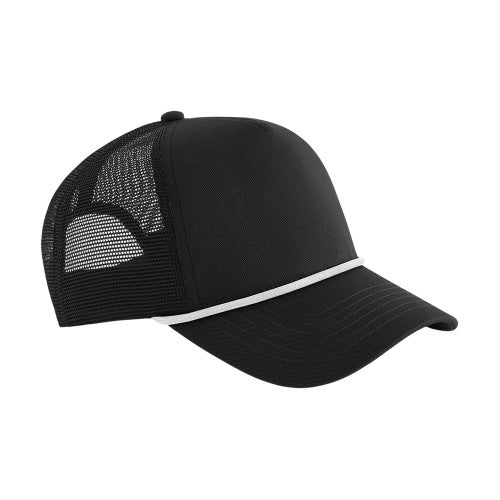 Front - Beechfield Rope Detail 5 Panel Trucker Cap