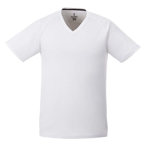 Front - Elevate Mens Amery Short Sleeve Cool Fit V-Neck T-Shirt