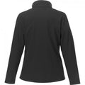 Solid Black - Back - Elevate Orion Womens-Ladies Softshell Jacket