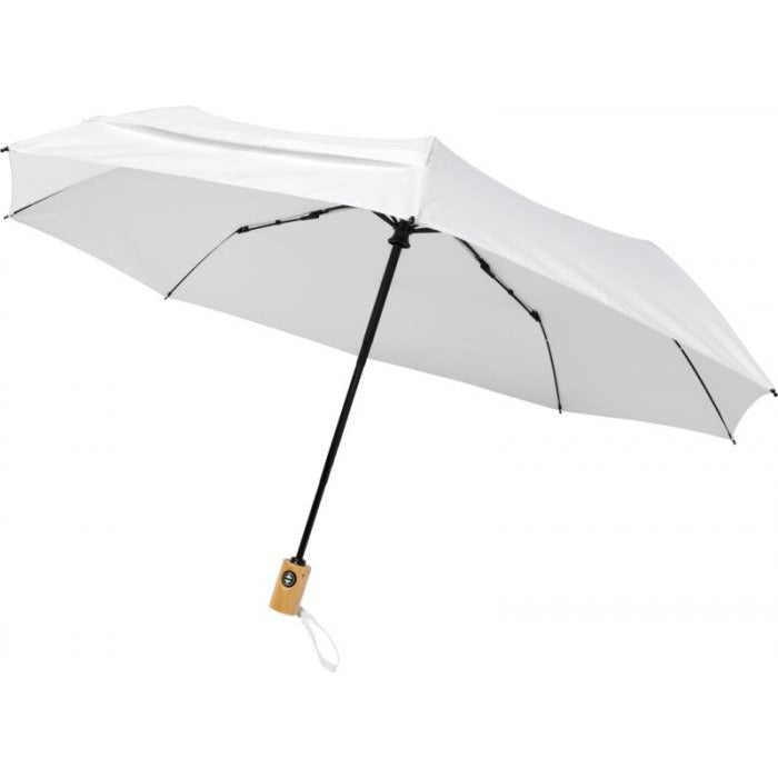 White - Front - Avenue Bo Foldable Auto Open Umbrella
