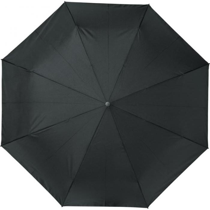 Solid Black - Back - Avenue Bo Foldable Auto Open Umbrella