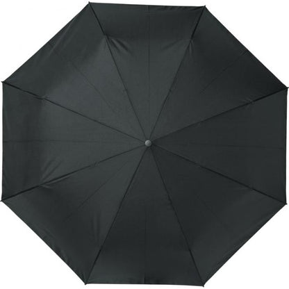 Solid Black - Back - Avenue Bo Foldable Auto Open Umbrella