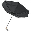 Solid Black - Side - Avenue Bo Foldable Auto Open Umbrella