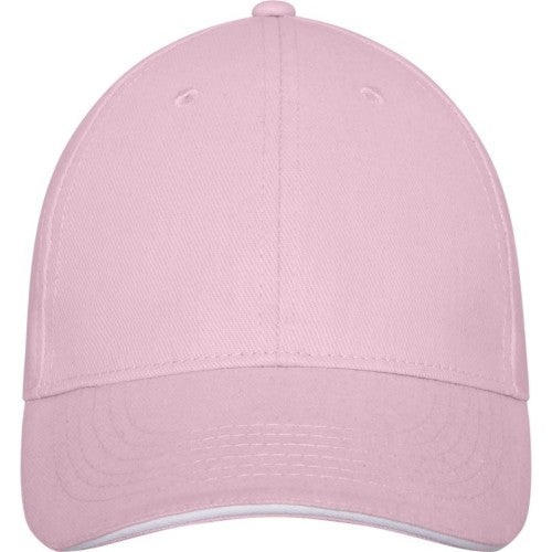 Front - Elevate Unisex Adult Darton Sandwich 6 Panel Cap