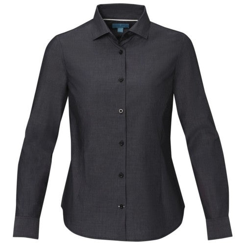 Front - Elevate NXT Womens/Ladies Cuprite Organic Long-Sleeved Shirt