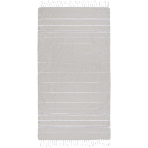 Front - Anna Hammam Striped Cotton Beach Towel