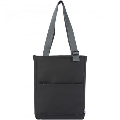 Front - Aqua Plain Water Resistant Recycled 14L Tote Bag