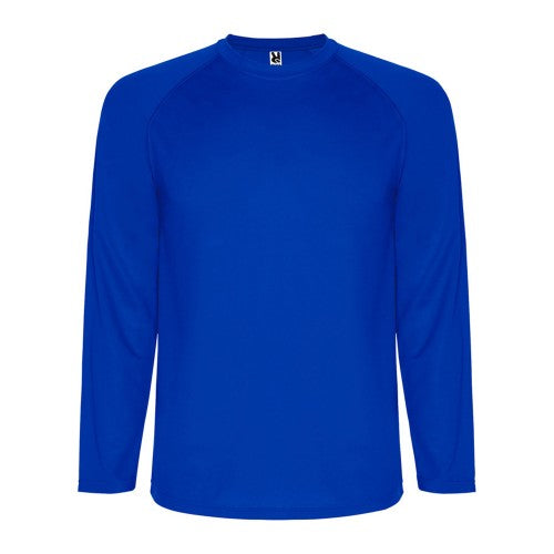 Front - Roly Mens Montecarlo Long-Sleeved Sports T-Shirt
