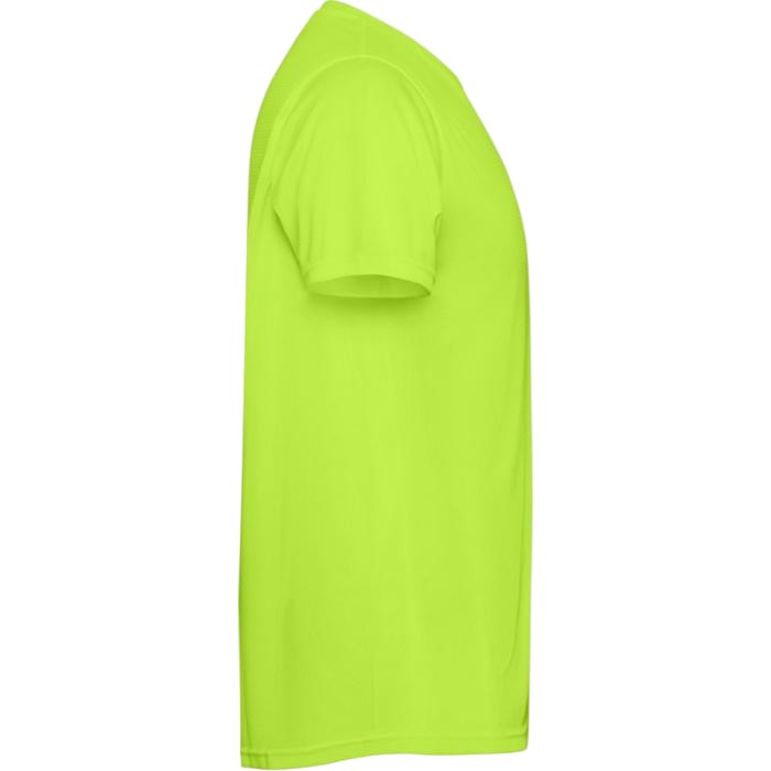 Fluorescent Green - Side - Roly Childrens-Kids Estoril Short-Sleeved T-Shirt