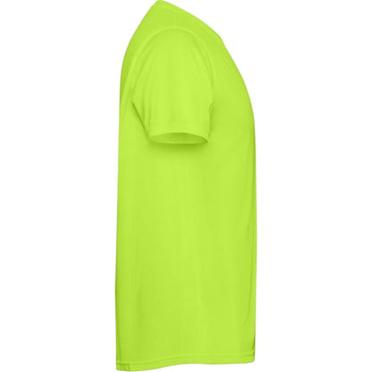 Fluorescent Green - Side - Roly Childrens-Kids Estoril Short-Sleeved T-Shirt