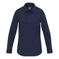 White-White - Front - Elevate NXT Womens-Ladies Poplin Shirt