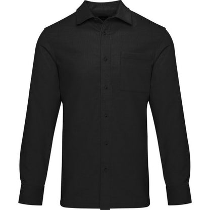 Oatmeal-Oatmeal - Front - Elevate NXT Unisex Adult Alum Silhouette Corduroy Shirt