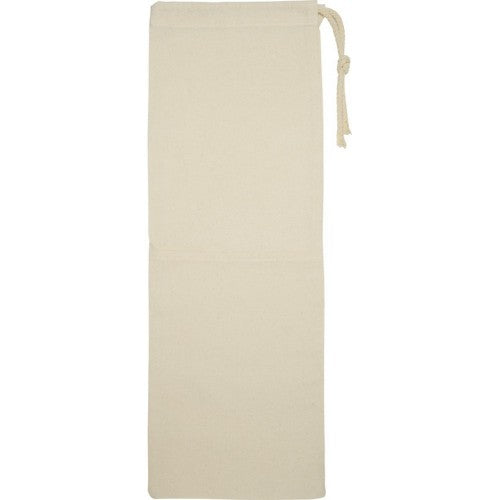 Front - Floso Nola Plain Cotton Drawstring Bag