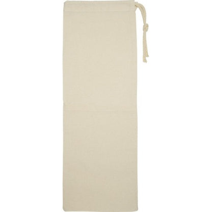Front - Floso Nola Plain Cotton Drawstring Bag