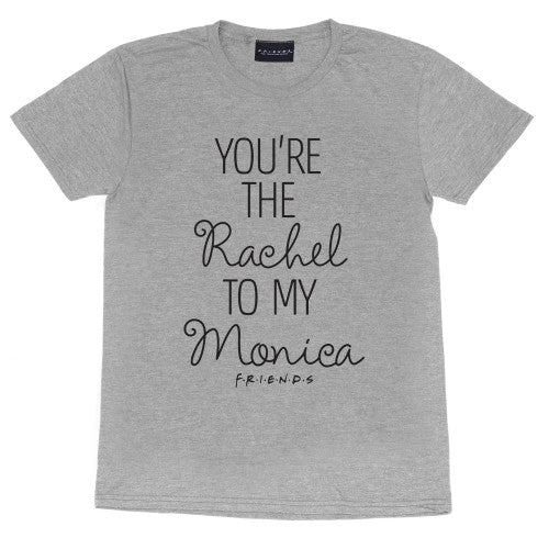 Front - Friends Womens/Ladies Rachel To My Monica Boyfriend T-Shirt