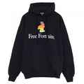 Front - Free Fortnite Mens Rainbow Llama Pullover Hoodie
