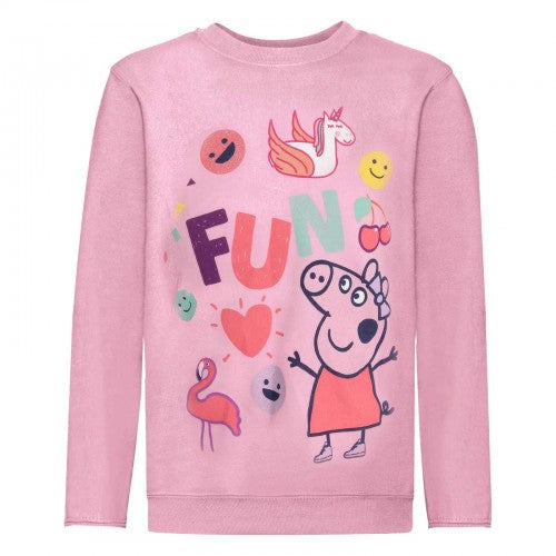 Front - Peppa Pig Girls Fun Long Sleeved T-Shirt
