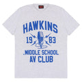 Front - Stranger Things Mens Hawkins Middle School AV Club T-Shirt