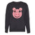 Front - Piggy Girls Face Sweatshirt