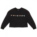 Front - Friends Girls Logo Crop Sweatshirt